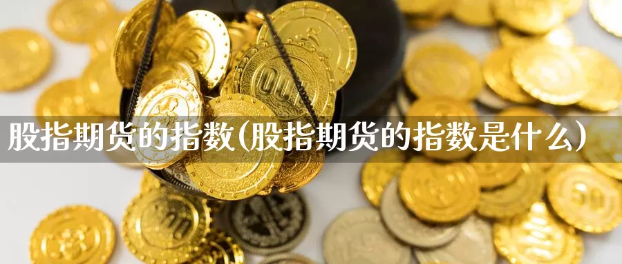 股指期货的指数(股指期货的指数是什么)_https://www.ercigouzaozhubeng.com_外汇分析_第1张