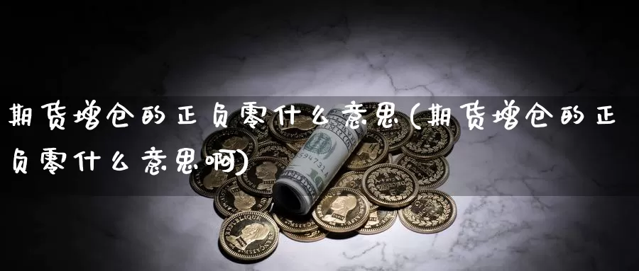 期货增仓的正负零什么意思(期货增仓的正负零什么意思啊)_https://www.ercigouzaozhubeng.com_A股市场_第1张