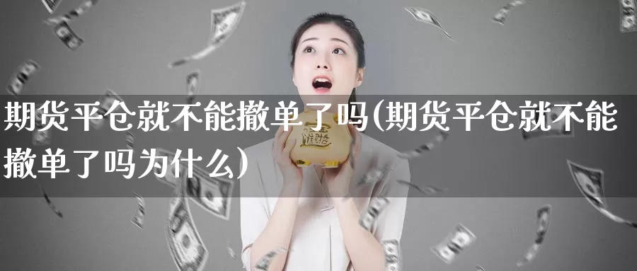 期货平仓就不能撤单了吗(期货平仓就不能撤单了吗为什么)_https://www.ercigouzaozhubeng.com_A股市场_第1张