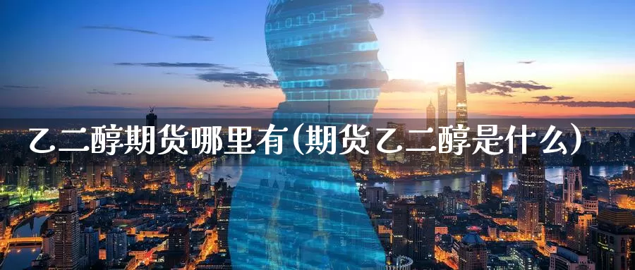 乙二醇期货哪里有(期货乙二醇是什么)_https://www.ercigouzaozhubeng.com_期货分析_第1张