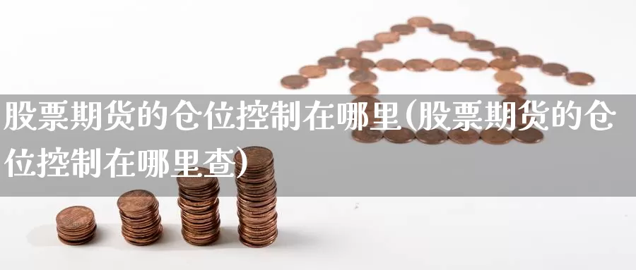 股票期货的仓位控制在哪里(股票期货的仓位控制在哪里查)_https://www.ercigouzaozhubeng.com_K线技巧_第1张