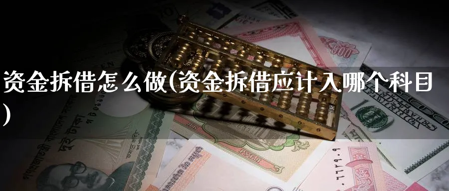 资金拆借怎么做(资金拆借应计入哪个科目)_https://www.ercigouzaozhubeng.com_理财技巧_第1张