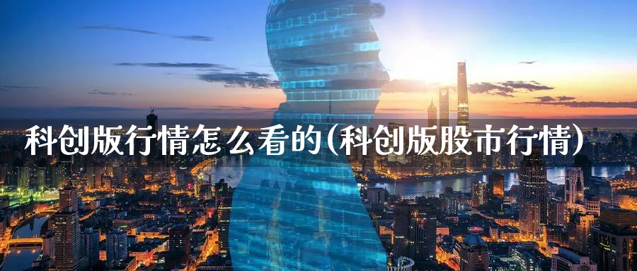 科创版行情怎么看的(科创版股市行情)_https://www.ercigouzaozhubeng.com_理财技巧_第1张