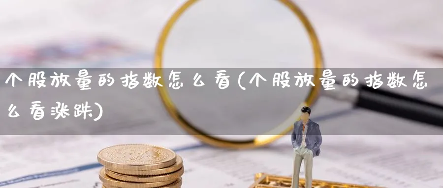 个股放量的指数怎么看(个股放量的指数怎么看涨跌)_https://www.ercigouzaozhubeng.com_理财技巧_第1张