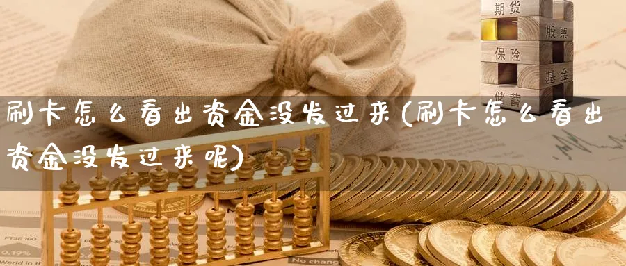 刷卡怎么看出资金没发过来(刷卡怎么看出资金没发过来呢)_https://www.ercigouzaozhubeng.com_理财技巧_第1张