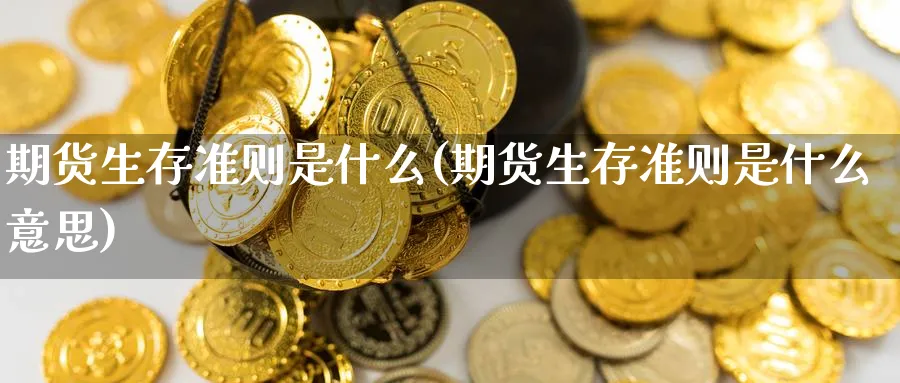 期货生存准则是什么(期货生存准则是什么意思)_https://www.ercigouzaozhubeng.com_K线技巧_第1张