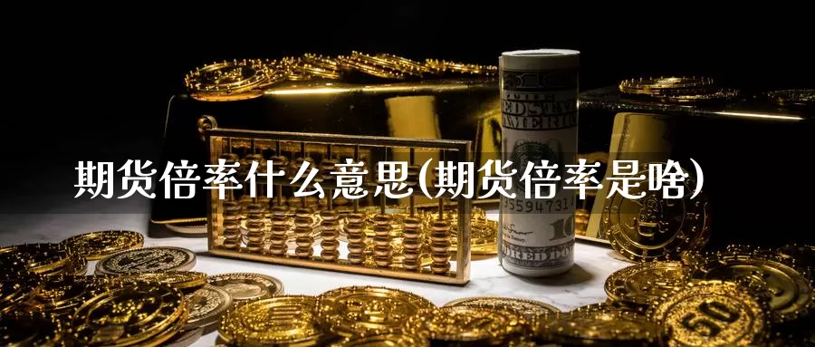 期货倍率什么意思(期货倍率是啥)_https://www.ercigouzaozhubeng.com_基金中心_第1张