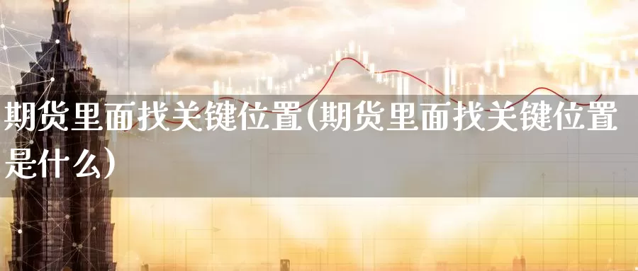 期货里面找关键位置(期货里面找关键位置是什么)_https://www.ercigouzaozhubeng.com_股票市场_第1张