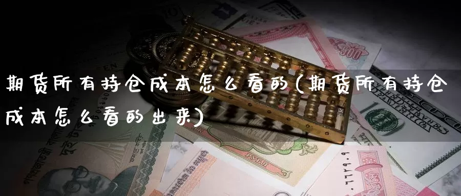 期货所有持仓成本怎么看的(期货所有持仓成本怎么看的出来)_https://www.ercigouzaozhubeng.com_A股市场_第1张