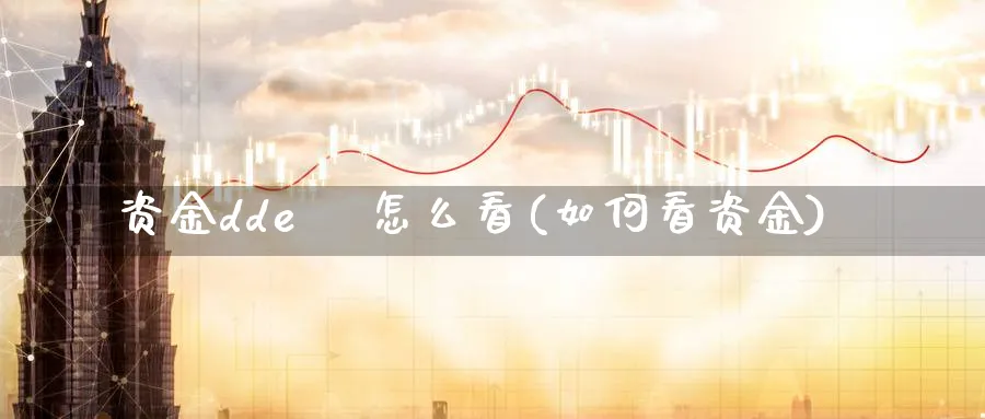 资金dde  怎么看(如何看资金)_https://www.ercigouzaozhubeng.com_理财技巧_第1张