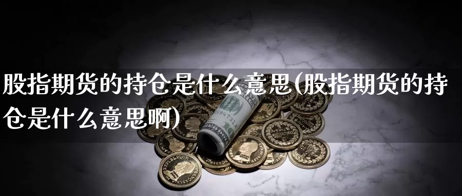 股指期货的持仓是什么意思(股指期货的持仓是什么意思啊)_https://www.ercigouzaozhubeng.com_期货技术_第1张