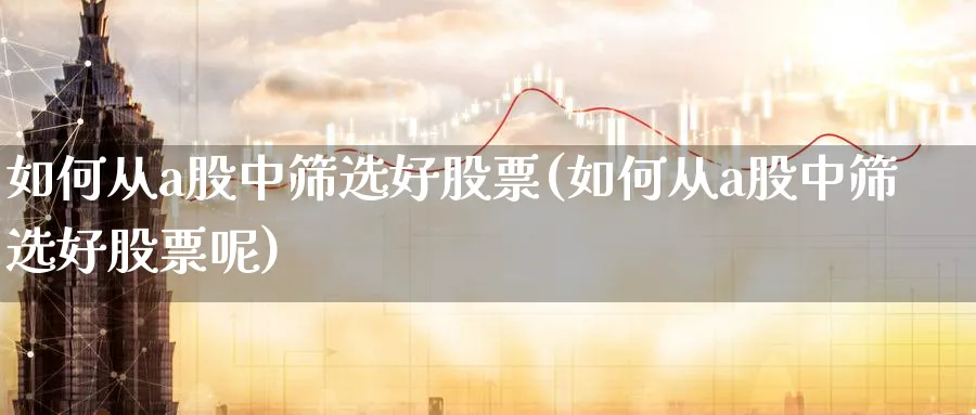 如何从a股中筛选好股票(如何从a股中筛选好股票呢)_https://www.ercigouzaozhubeng.com_A股市场_第1张