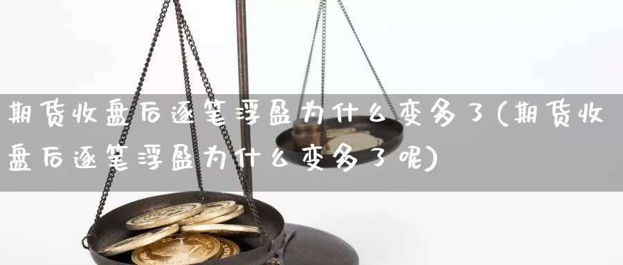 期货收盘后逐笔浮盈为什么变多了(期货收盘后逐笔浮盈为什么变多了呢)_https://www.ercigouzaozhubeng.com_期货分析_第1张