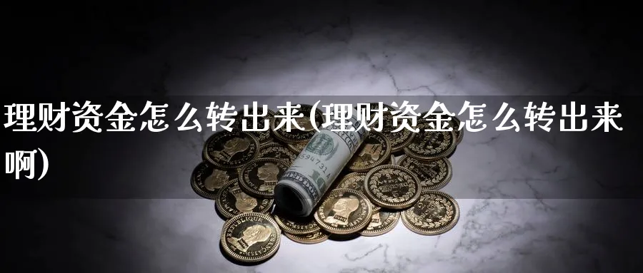 理财资金怎么转出来(理财资金怎么转出来啊)_https://www.ercigouzaozhubeng.com_A股走势_第1张