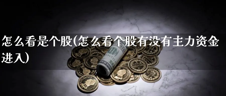 怎么看是个股(怎么看个股有没有主力资金进入)_https://www.ercigouzaozhubeng.com_理财技巧_第1张